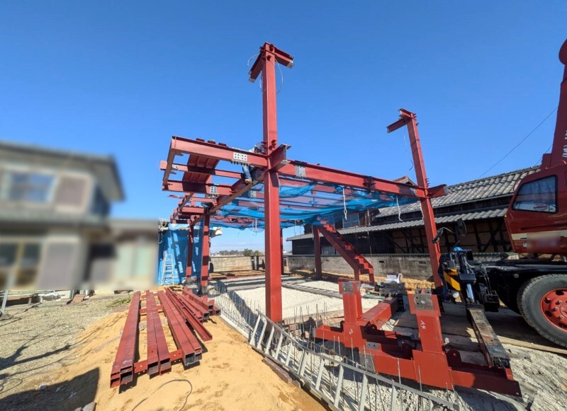 基礎工事中 基礎工事中