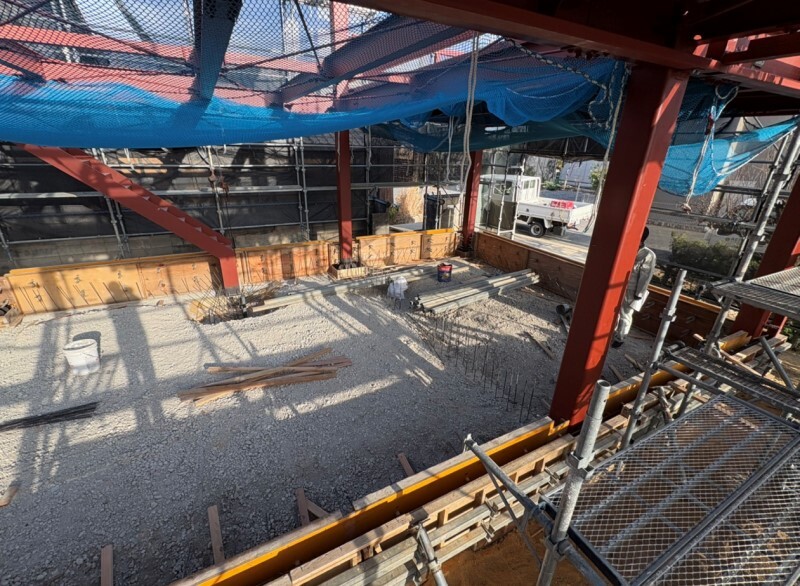 鉄骨工事完了 鉄骨工事完了