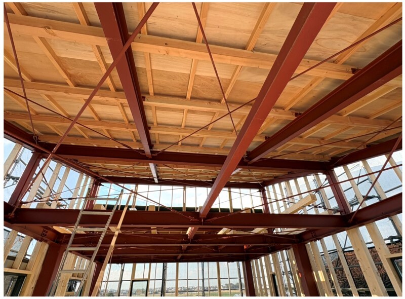 鉄骨工事完了後大工工事 鉄骨工事完了後大工工事